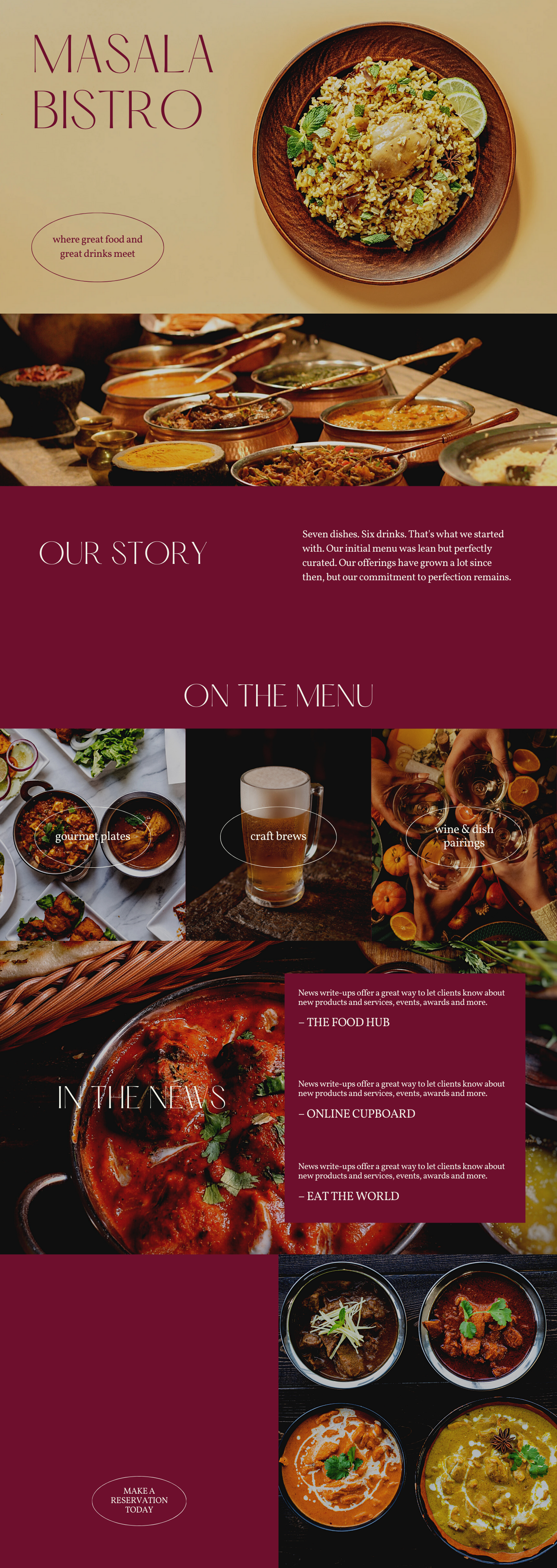 Restaurant Menu Mockup